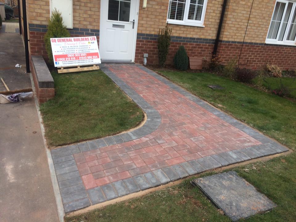 Path by block paving specialists GQ General Builders Wolverhampton