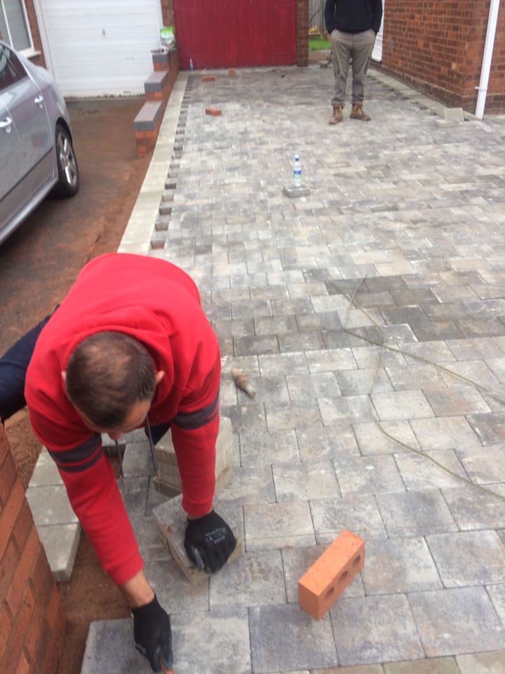 Driveway by block paving specialists GQ General Builders Wolverhampton