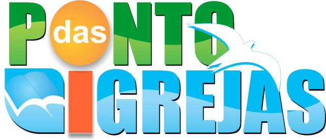 Um logotipo para a Pont das Igrejas com um golfinho nele