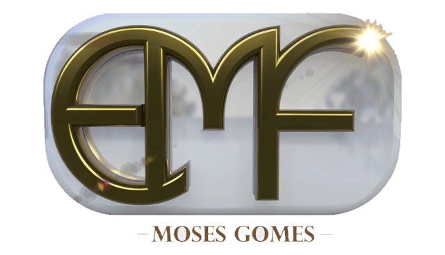 Um logotipo para emf moses gomes em um fundo branco