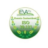 The logo for eva evento sustentável iso 20.121.