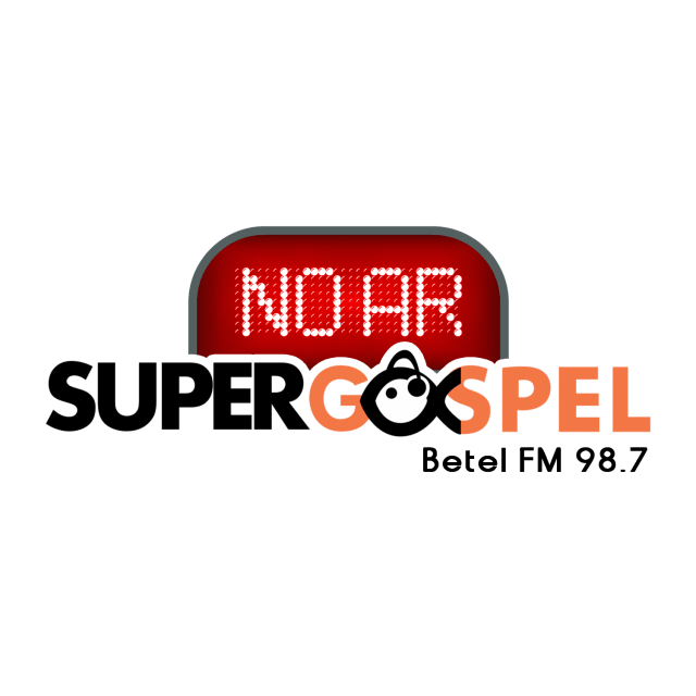 O logotipo da supergospel betel fm 98.7