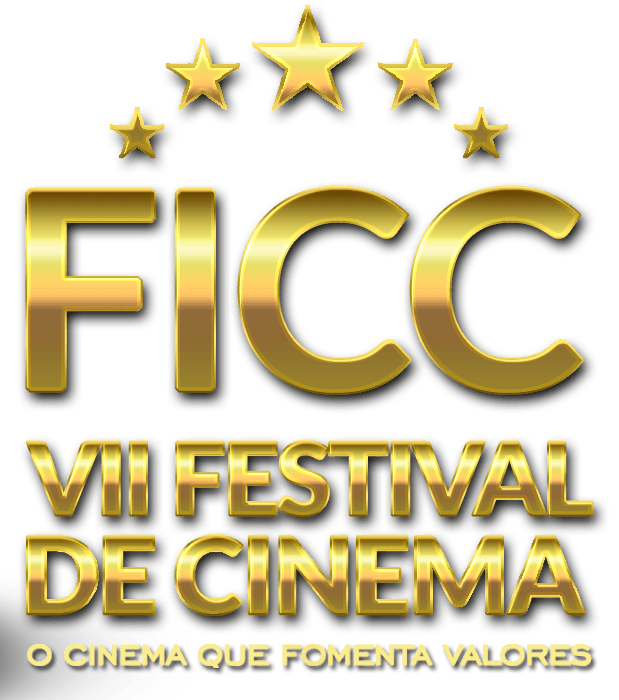 Um logotipo dourado para o vii festival de cinema