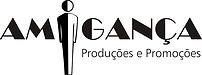 Um logotipo em preto e branco para produções e promoções am ganca.