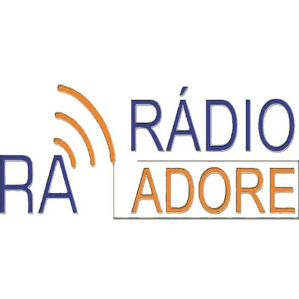 Um logotipo para a rádio ra adore com uma antena laranja