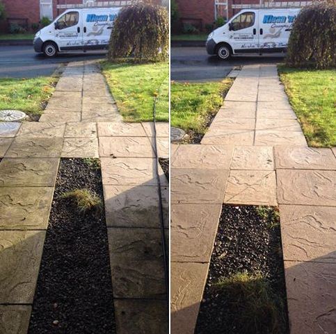 power washing for the pathway