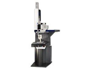 A machine is sitting on a stand on a white background.