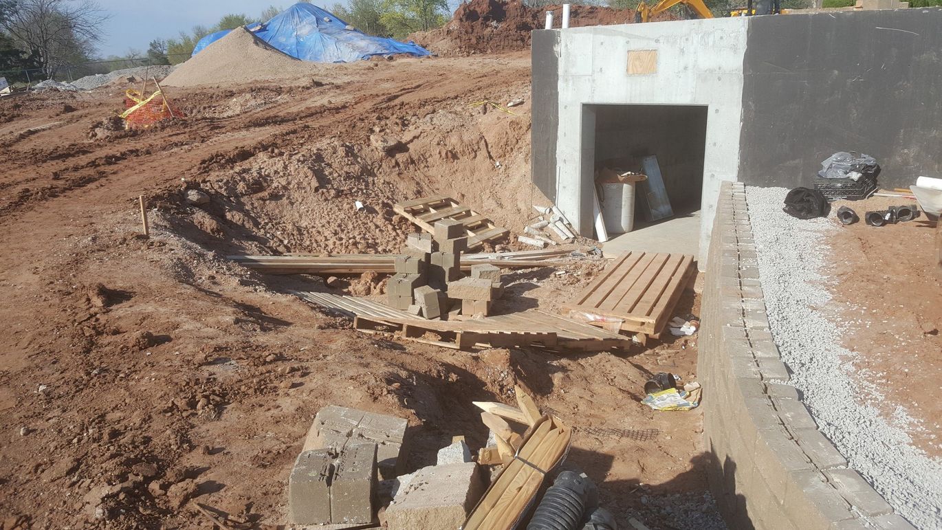 Backyard — Landscaping In Progress in Wichita, KS