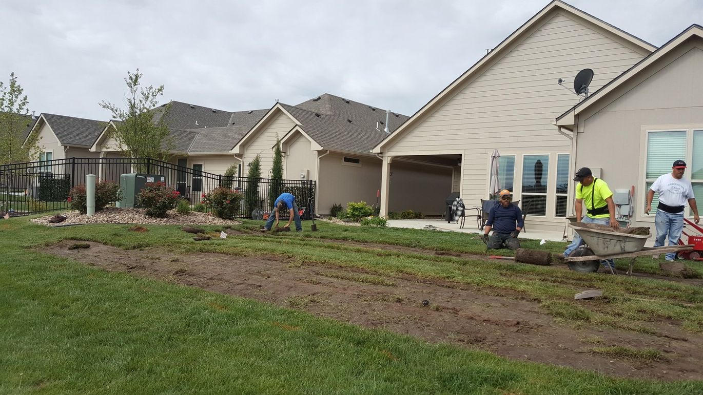 Dry Stone — Men Working On Drainage in Wichita, KS