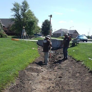 drainage system installation