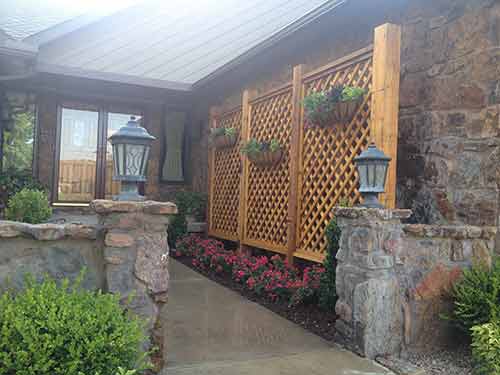 House With Beautiful Landscape — Patio in Wichita, Kansas