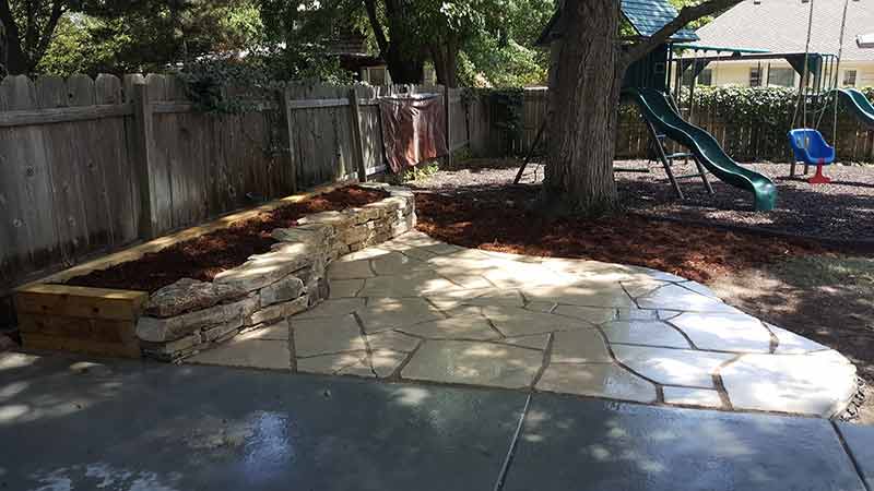 Patio in Playground — Patio in Wichita, Kansas