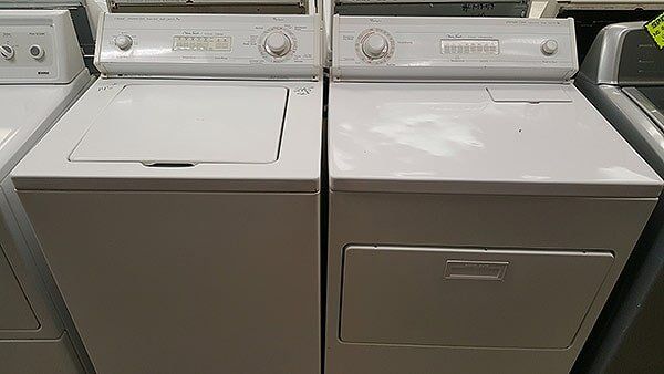 All White Colored Washer & Dryer — Appliance in Sacramento, CA