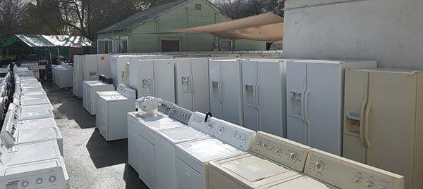 Washers Displayed Outside — Appliance in Sacramento, CA