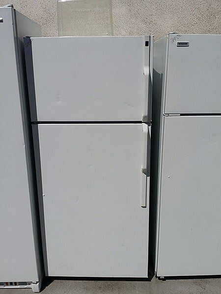 All-White Colored Refrigerator — Appliance in Sacramento, CA All-White Colored Refrigerator — Appliance in Sacramento, CA