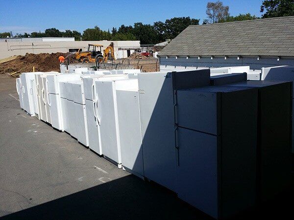 Refrigerators Displayed Outside — Appliance in Sacramento, CA Refrigerators Displayed Outside — Appliance in Sacramento, CA