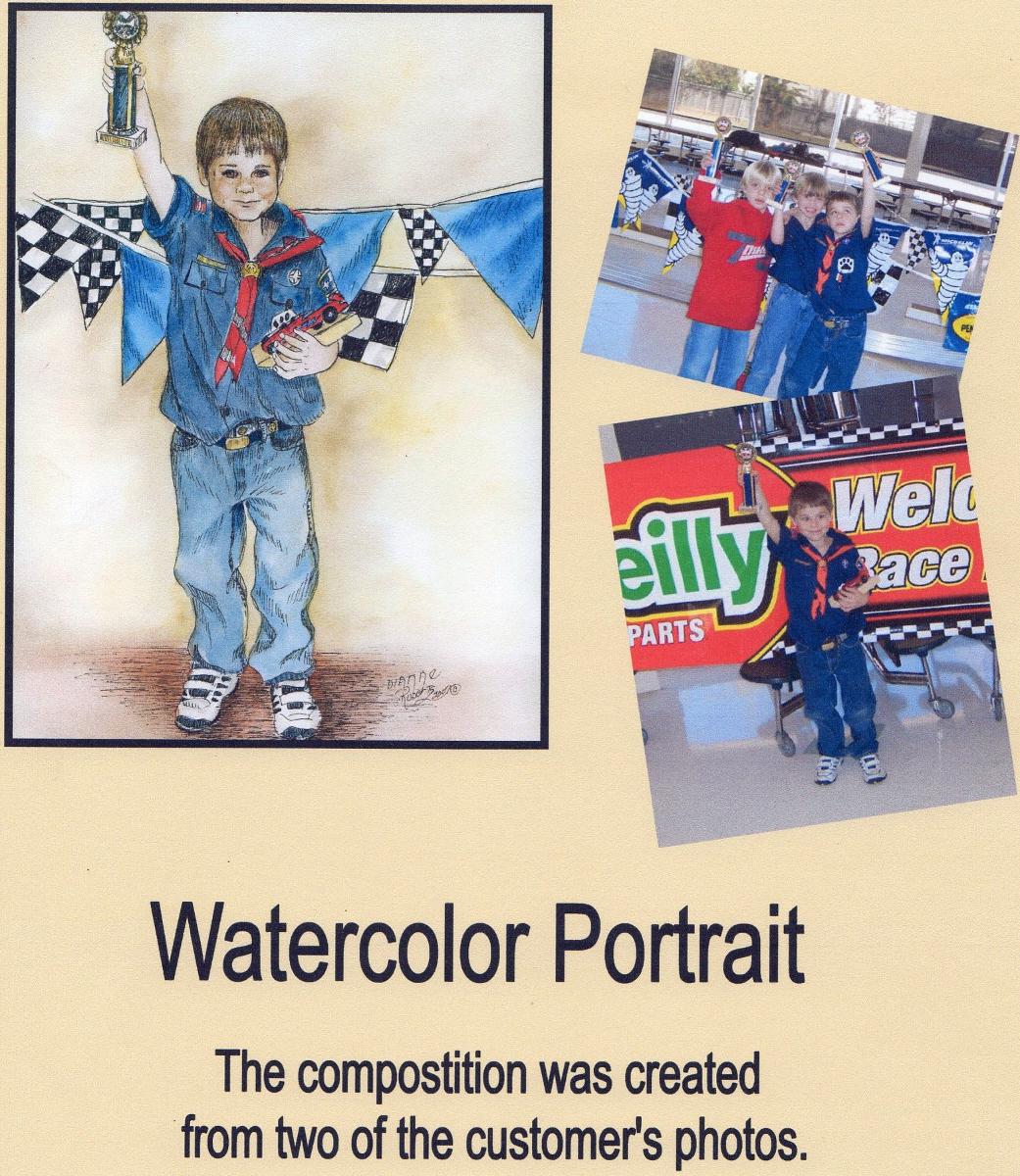commission with watercolor