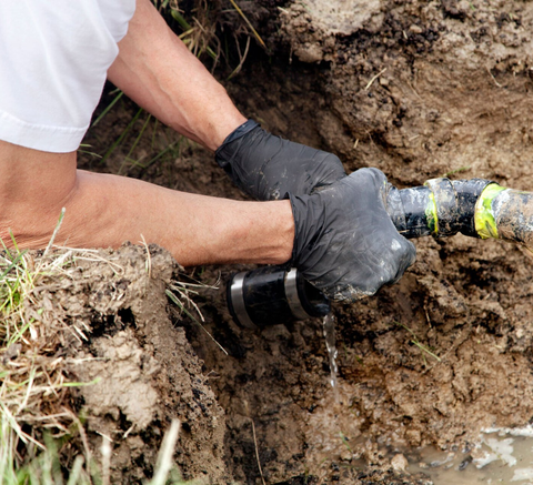Repairing A Broken Pipe — Saunderstown, RI — Briggs Septic, Inc. Repairing A Broken Pipe — Saunderstown, RI — Briggs Septic, Inc.