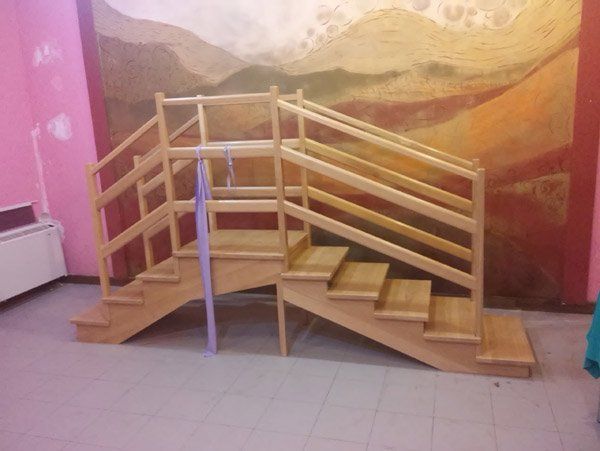 scale per esercizi in una casa di riposo