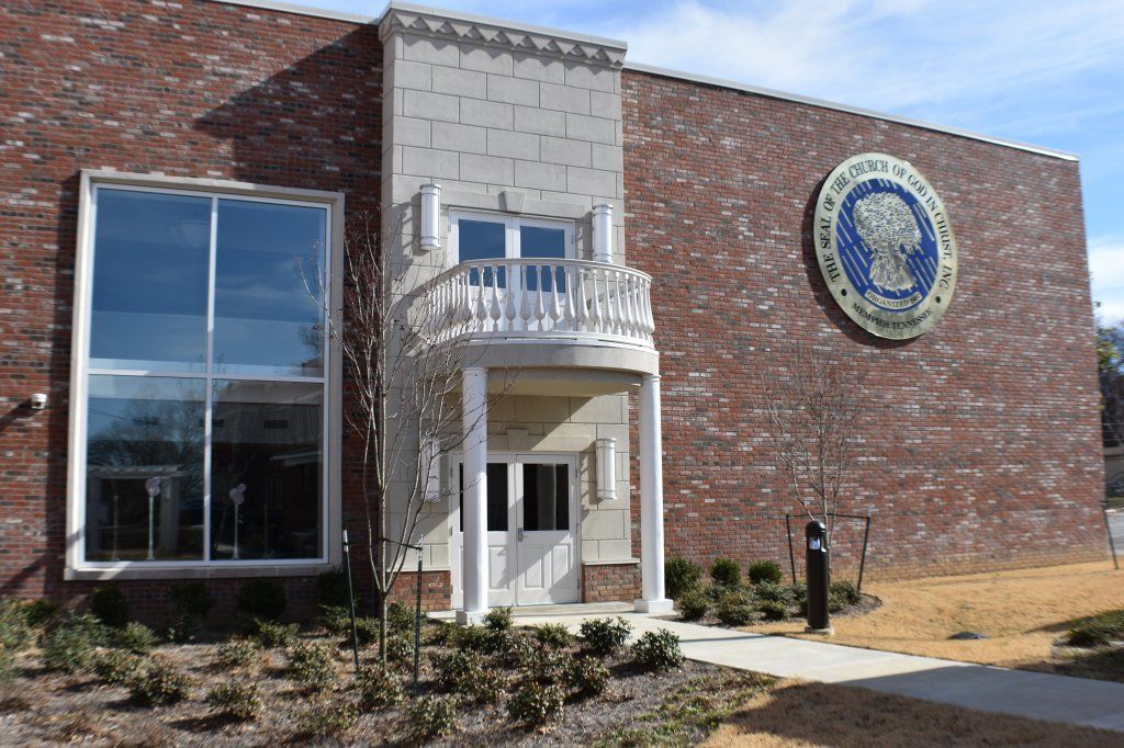 Brickwork — Lelia Mason Hall Entrance in Bartlett, TN