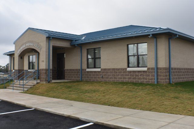 Precast — Arkansas Highway Police Station Front View in Bartlett, TN
