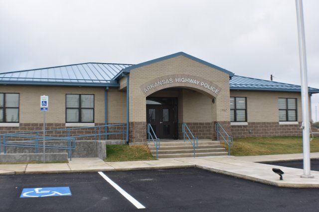 Brick — Arkansas Police Person with Disabilities Parking Area in Bartlett, TN