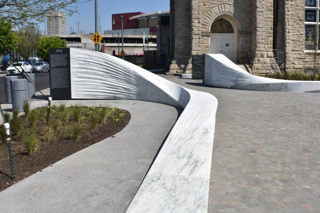 Industrial Masonry — Porcelain Stone with Engraved Text in Bartlett, TN
