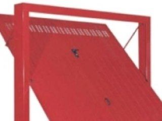 porta per garage rossa