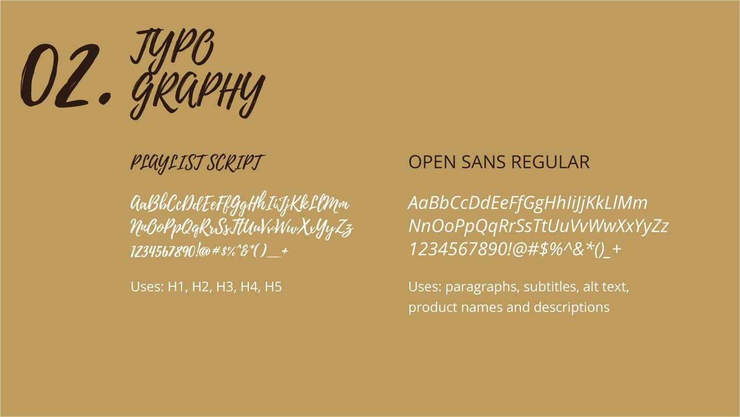 Two different types of fonts are shown on a brown background.