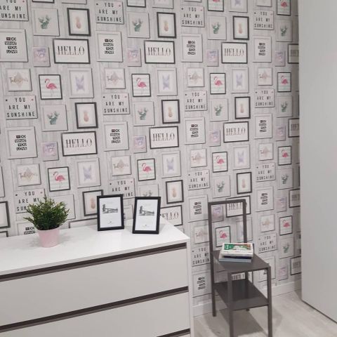 interno sala bianca e nera
