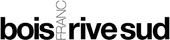 Un logo noir et blanc pour Bois rive sud