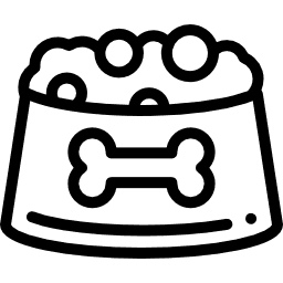 ciotola con cibo per cani