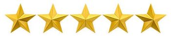 5 Stars lined up in a row representing a 5 star review for KK Performance in Arkansas