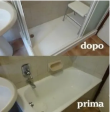 Ristrutturazione del bagno da vasca a doccia a milano