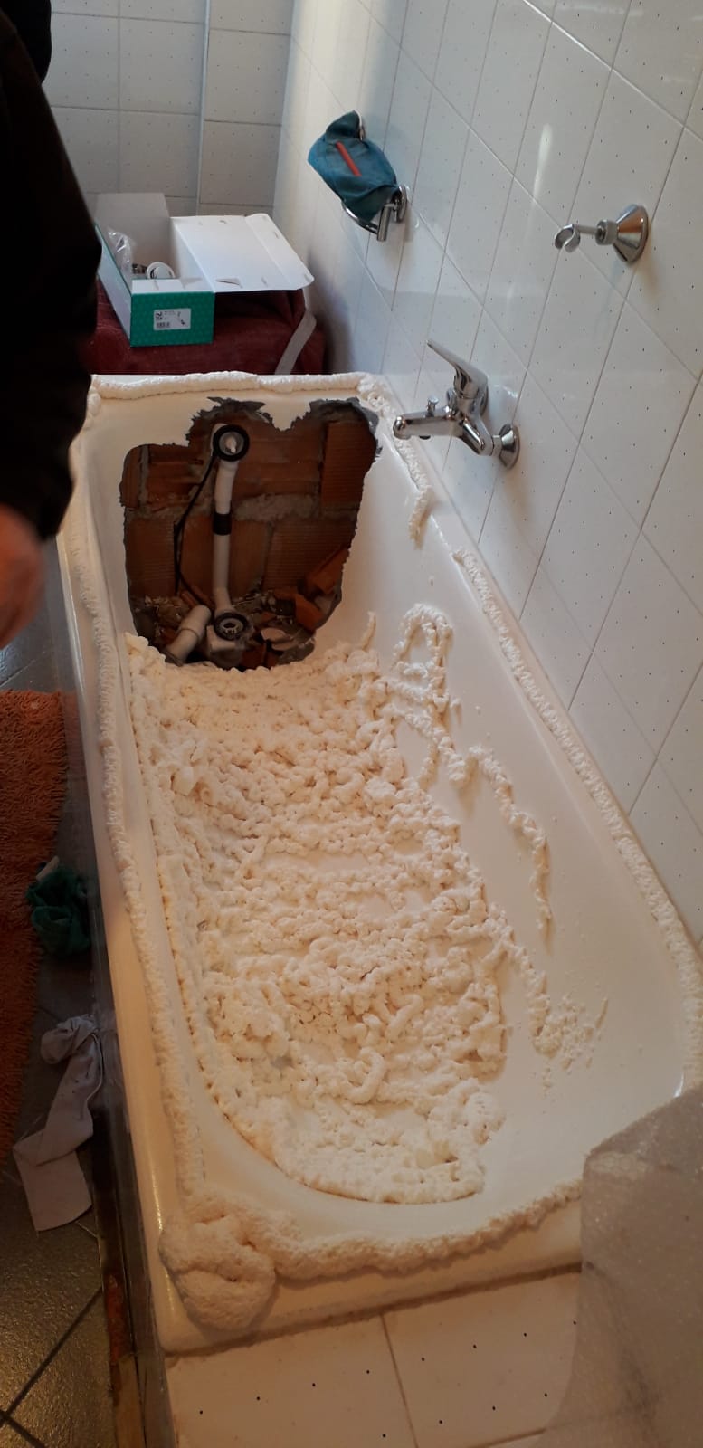 sovrapposizione vasca da bagno 
