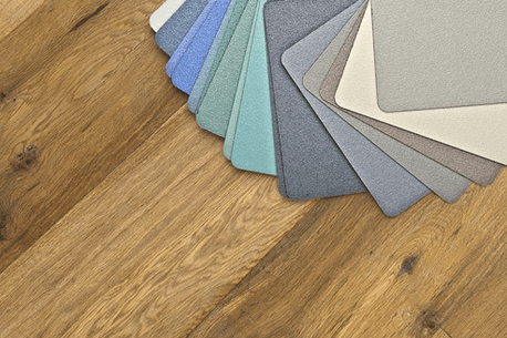 Fitting a carpet for a client in Sussex