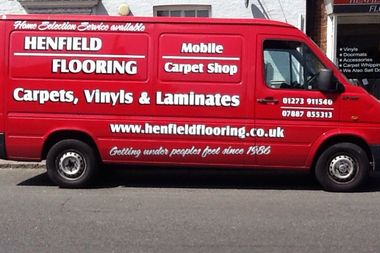 Flooring and carpet samples from our store in Sussex