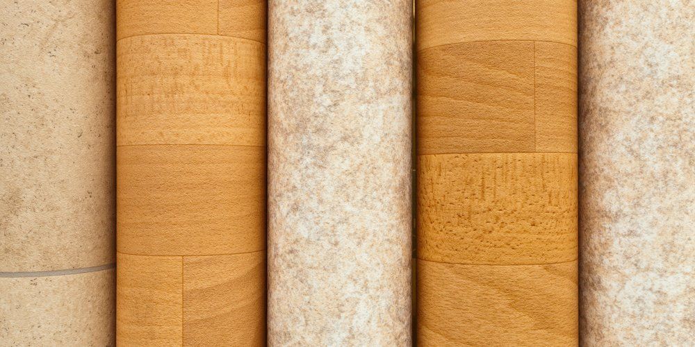 Samples of vinyl flooring in Sussex