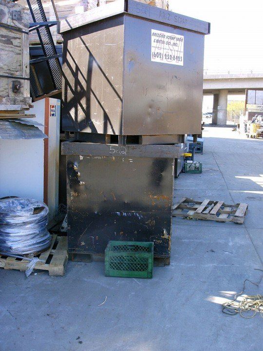 Trash Bins Scraps of Metal, Arizona Scrap Iron & Metal Inc.