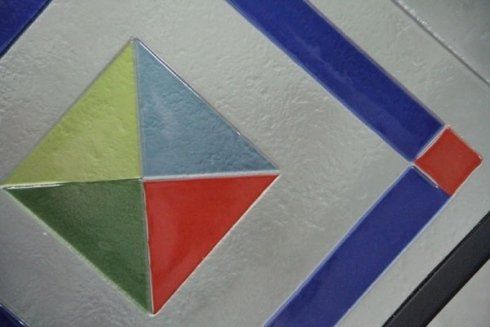 piatto in vetro artigianale