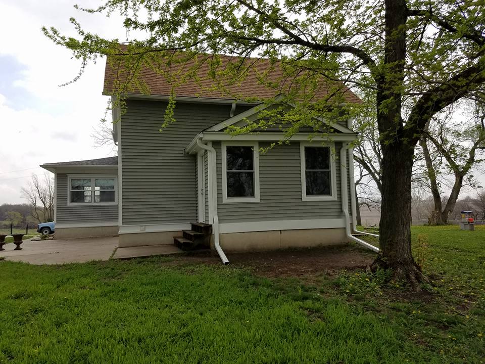 Nebraska house with new siding