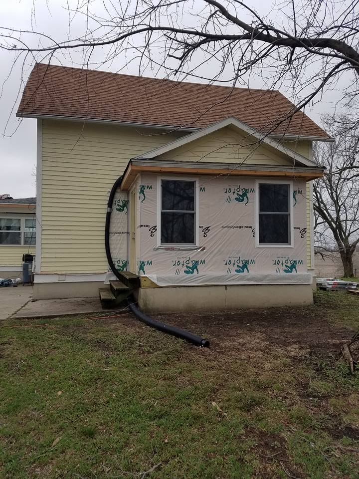 House being prepped for new siding