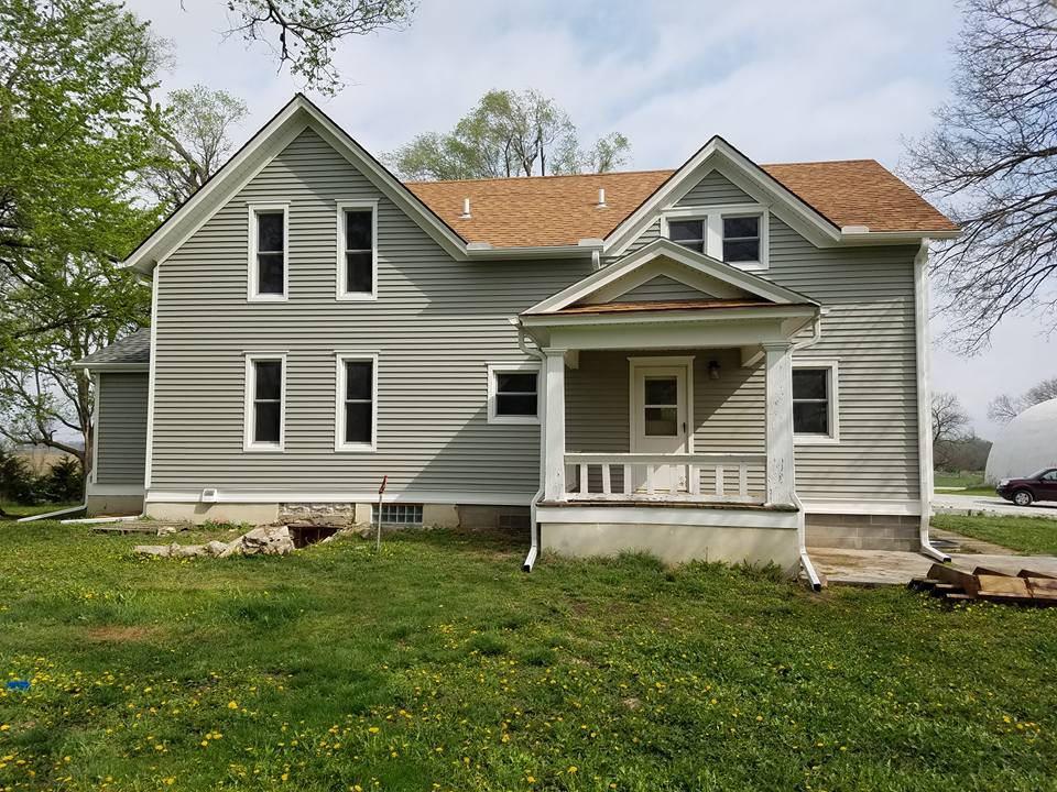 New siding on house in Lincoln, NE