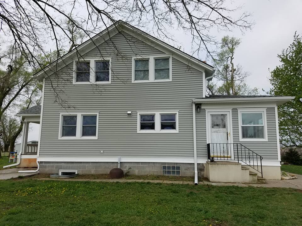 Lincoln house with new siding