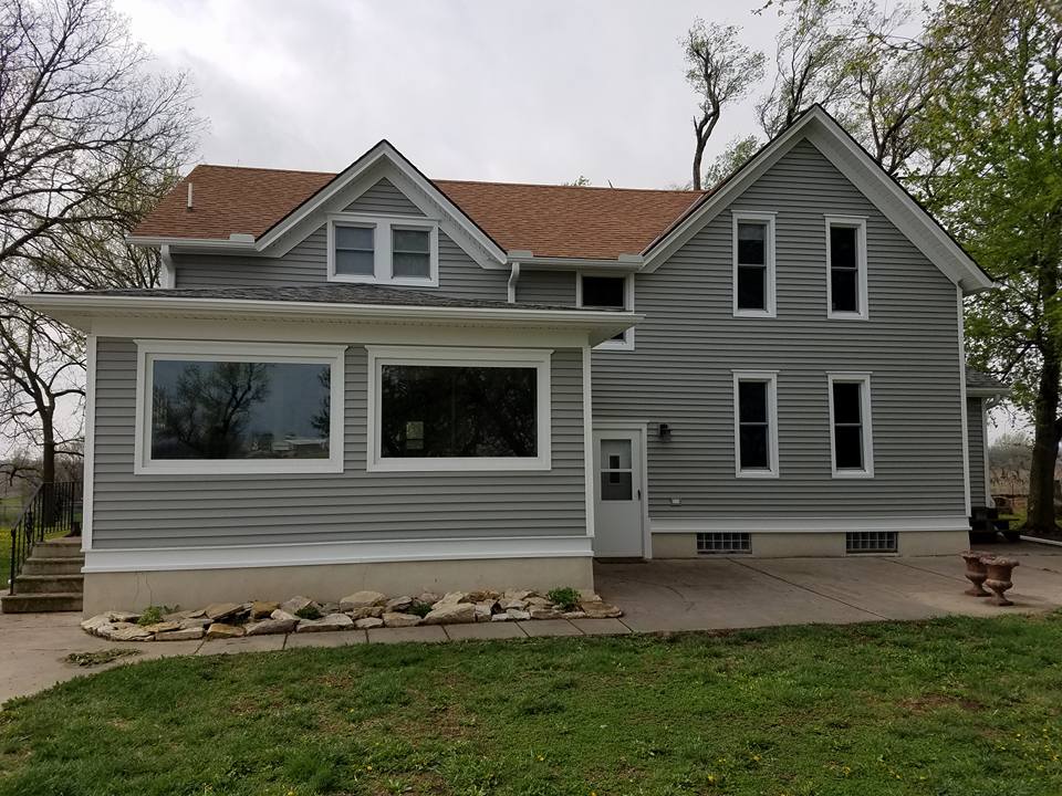 Lincoln House with new siding