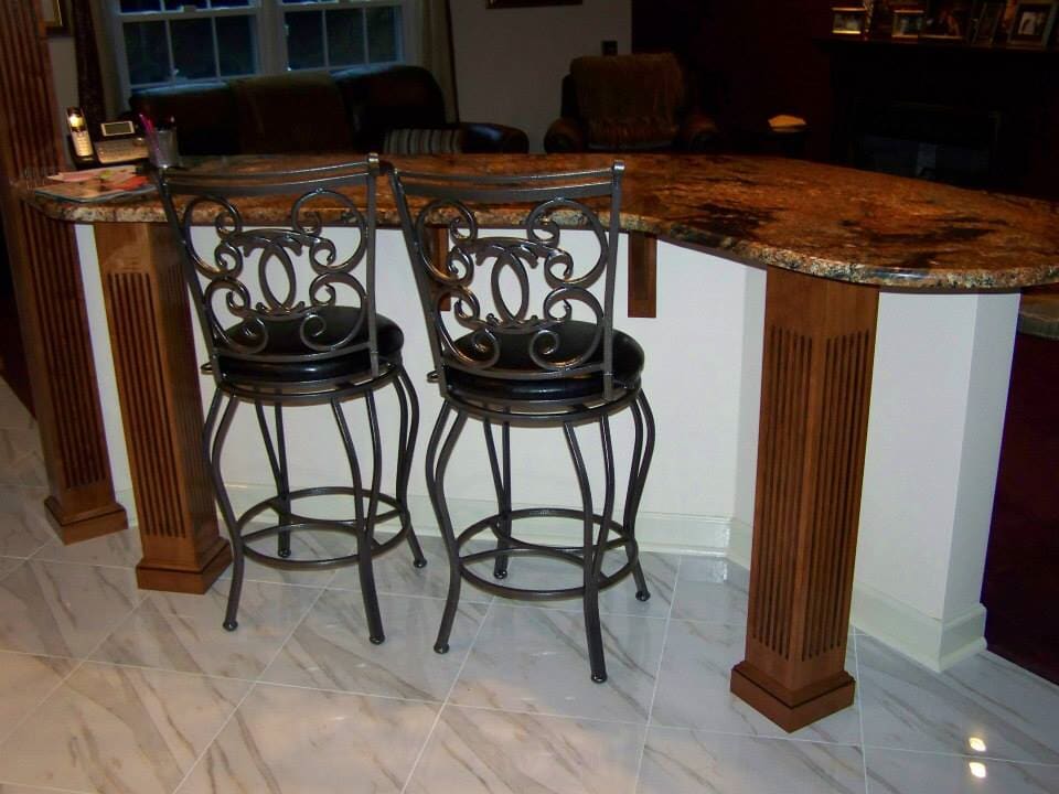 Custom Breakfast Bar - Custom counters in Westminster, MD