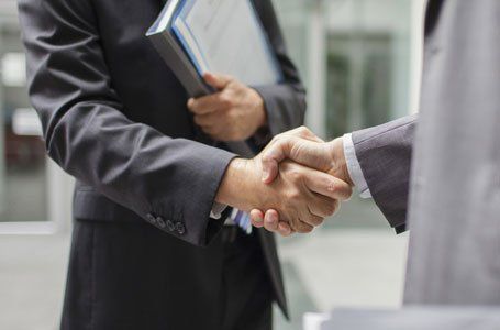Lawyers shaking hands