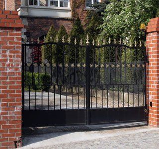black metal gate