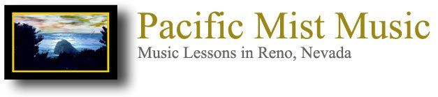 Logo for Pacific Mist Music, music lessons in Reno, Nevada