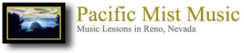Logo for Pacific Mist Music, music lessons in Reno, Nevada